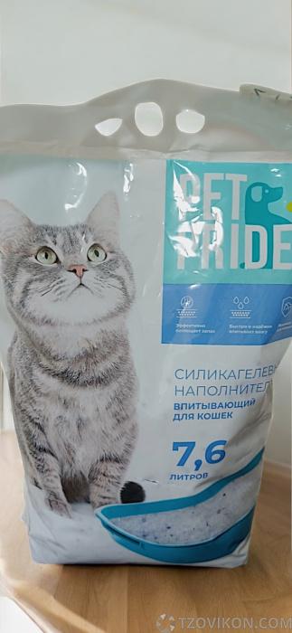 
                            Наполнитель силикагелевый PET PRIDE для кошачьего туалета впитывающий
                         - отзывы